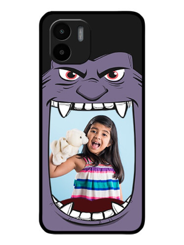 Custom Xiaomi Redmi A2 Custom Glass Phone Case - Angry Monster Design
