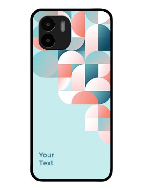 Custom Xiaomi Redmi A2 Custom Glass Phone Case - Stylish Semi-circle Pattern Design