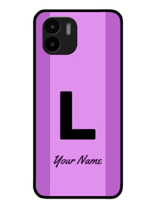 Custom Xiaomi Redmi A2 Custom Glass Phone Case - Tricolor custom text Design