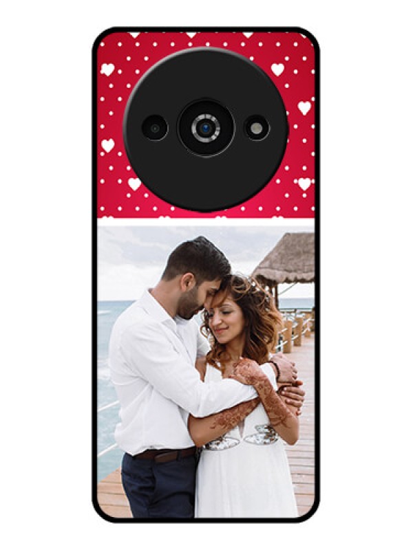 Custom Xiaomi Redmi A3 Custom Glass Phone Case - Hearts Mobile Case Design