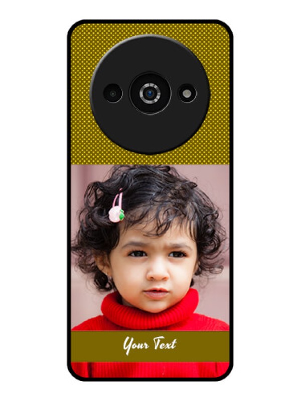 Custom Redmi A3X Custom Glass Phone Case - Simple Green Color Design