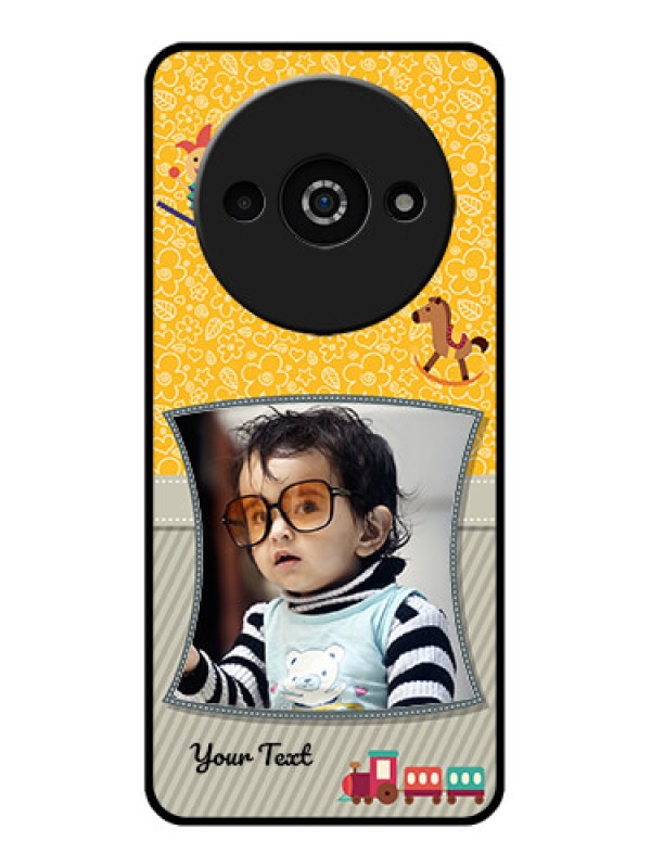 Custom Redmi A3X Custom Glass Phone Case - Baby Picture Upload Design