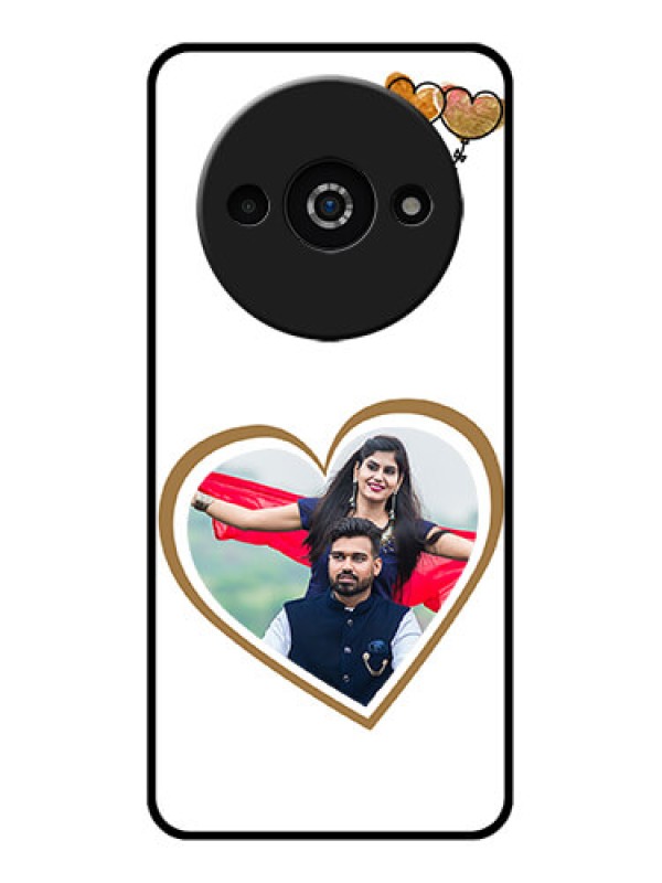 Custom Redmi A3X Custom Glass Phone Case - You and Me Design