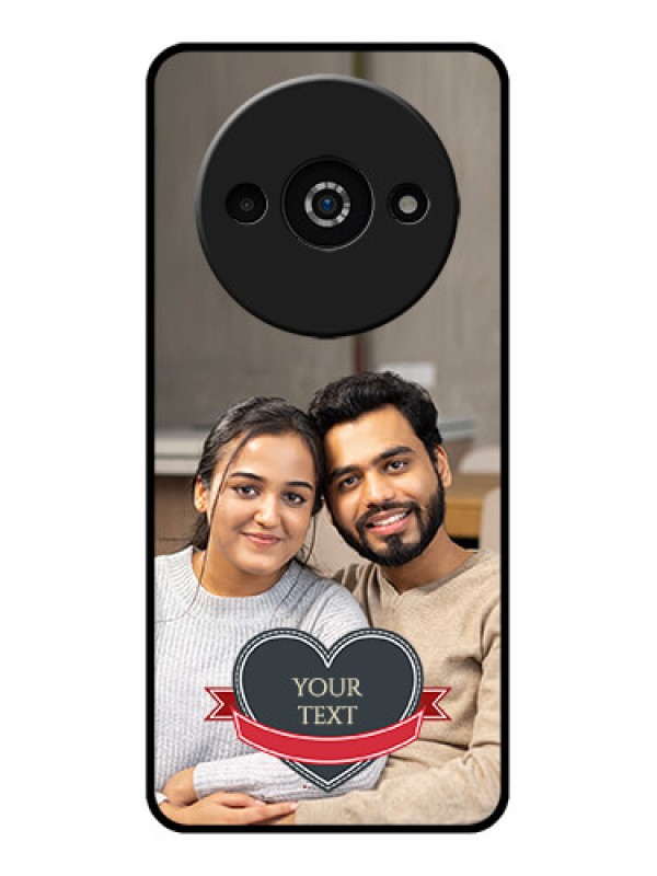 Custom Redmi A3X Custom Glass Phone Case - Just Married Couple Design