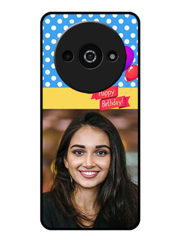 Custom Redmi A3X Custom Glass Phone Case - Happy Birthday Design