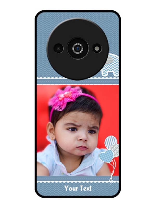 Custom Redmi A3X Custom Glass Phone Case - With Kids Pattern Design