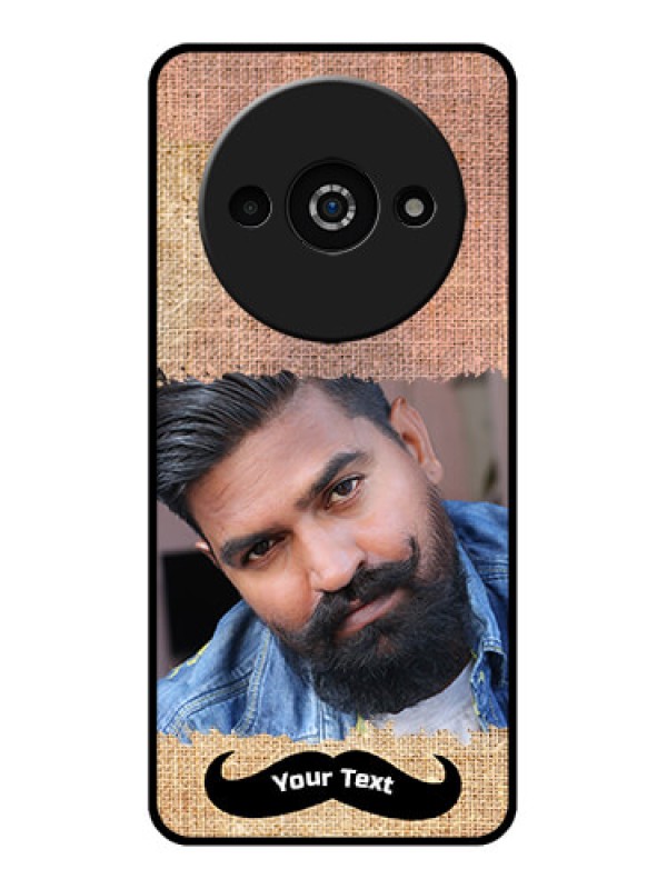 Custom Redmi A3X Custom Glass Phone Case - With Texture Design