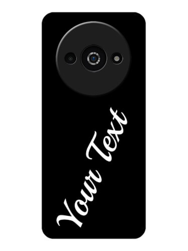 Custom Redmi A3X Custom Glass Phone Case - With Your Name Design