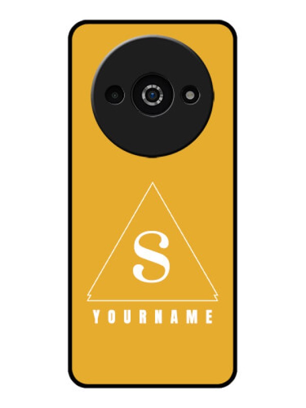 Custom Redmi A3X Custom Glass Phone Case - Simple Triangle Design