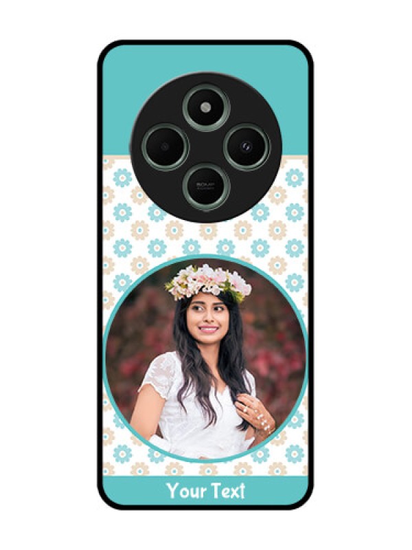 Custom redmi A4 5G Custom Glass Phone Case - Beautiful Flowers Design
