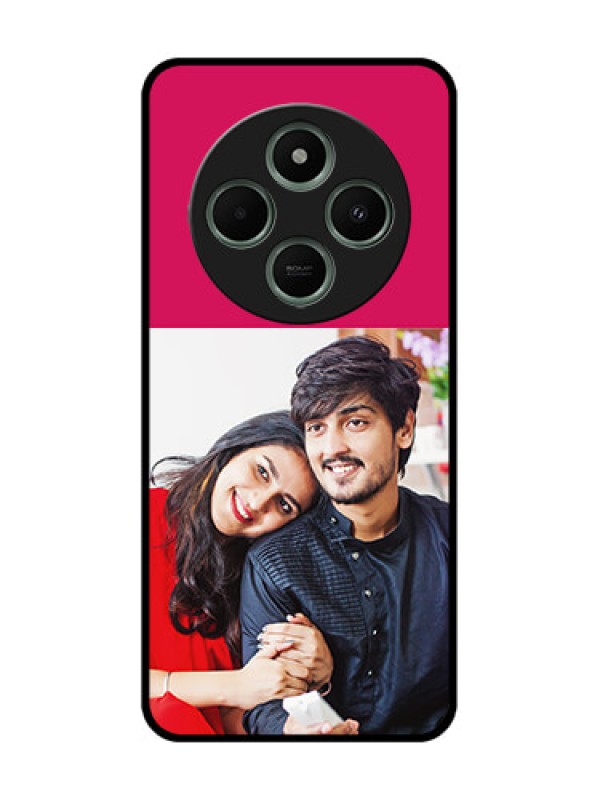 Custom redmi A4 5G Custom Glass Phone Case - Anniversary Cover Design