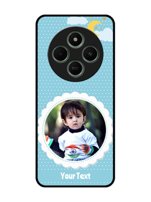 Custom redmi A4 5G Custom Glass Phone Case - Violet Pattern Design