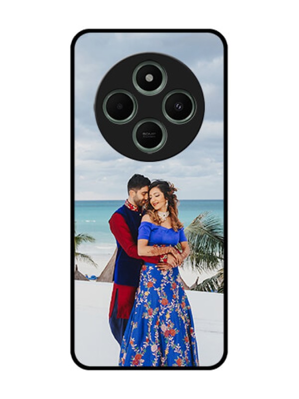 Custom redmi A4 5G Custom Glass Phone Case - Upload Full Picture Design