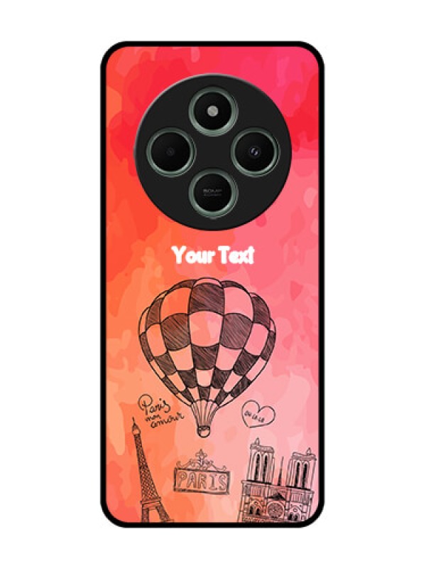 Custom redmi A4 5G Custom Glass Phone Case - Paris Theme Design