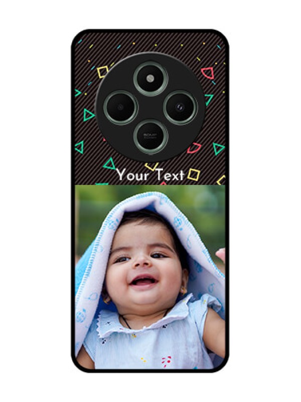 Custom redmi A4 5G Custom Glass Phone Case - With Confetti Birthday Design