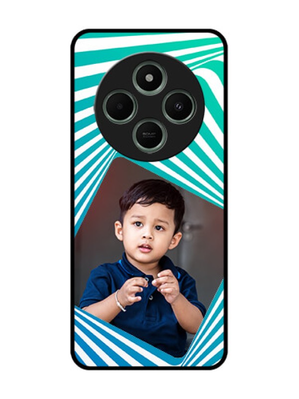 Custom redmi A4 5G Custom Glass Phone Case - Abstract Spiral Design