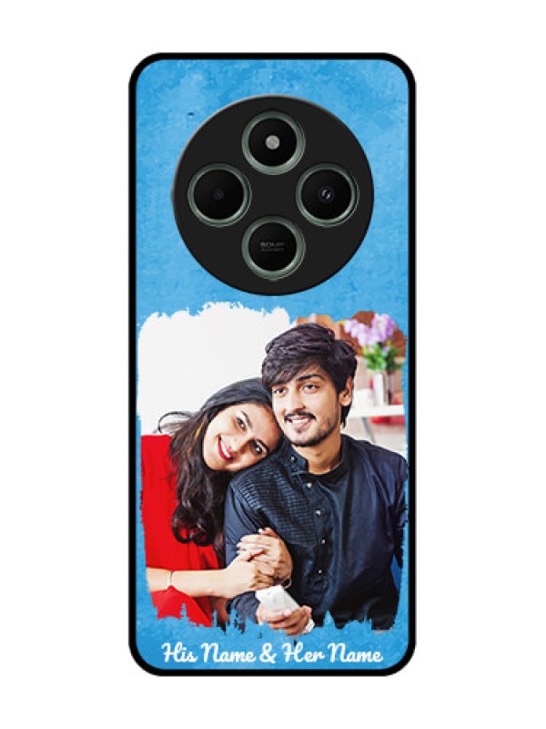 Custom RedmiA4 5G Custom Glass Phone Case - Blue Color Vintage Design