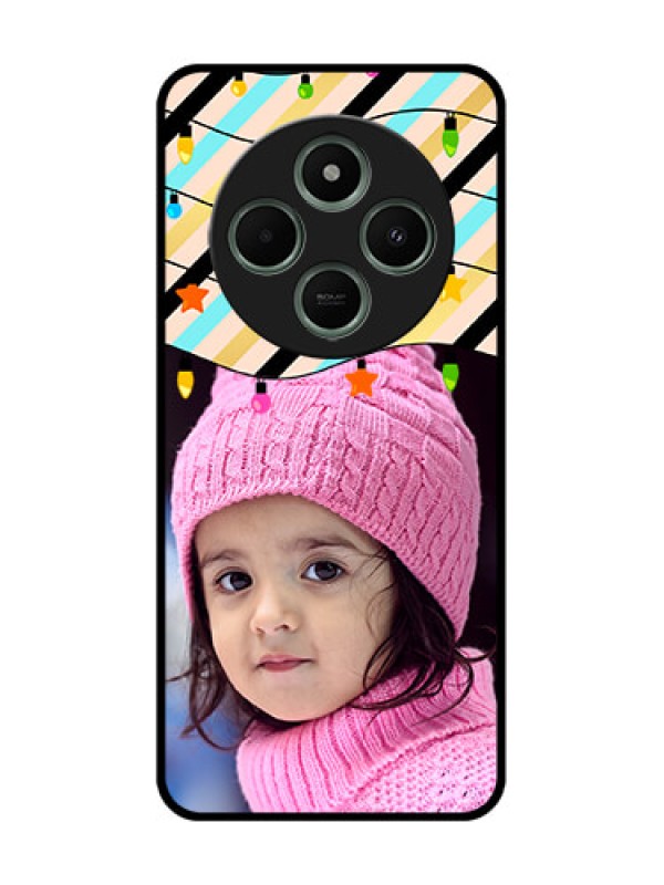 Custom redmi A4 5G Custom Glass Phone Case - Lights Hanging Design