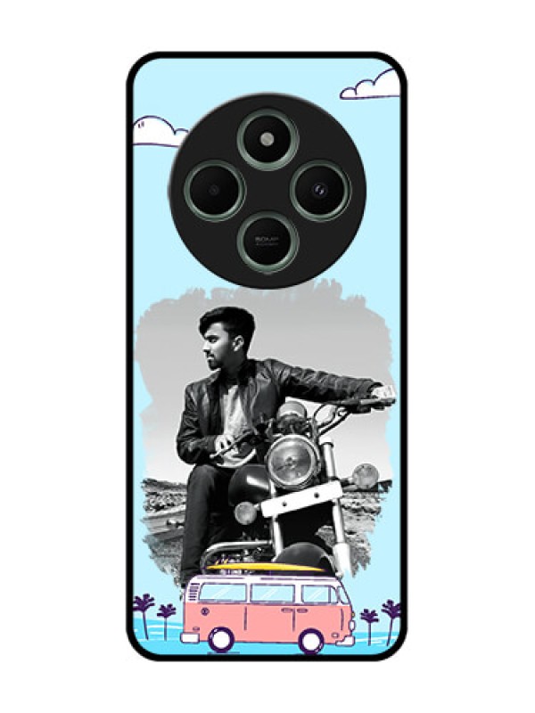 Custom redmi A4 5G Custom Glass Phone Case - Travel & Adventure Design