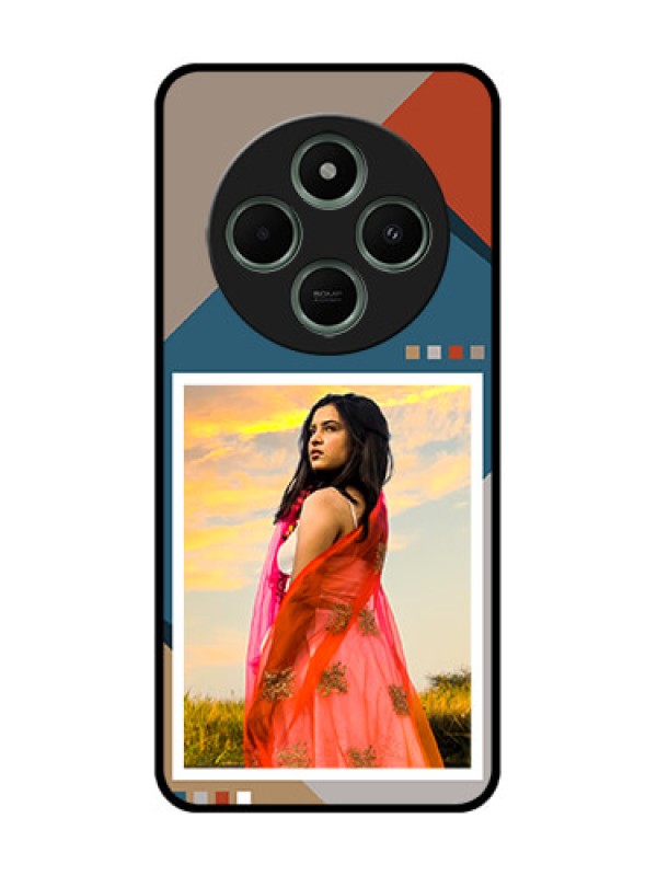 Custom redmi A4 5G Custom Glass Phone Case - Retro Color Pallet Design