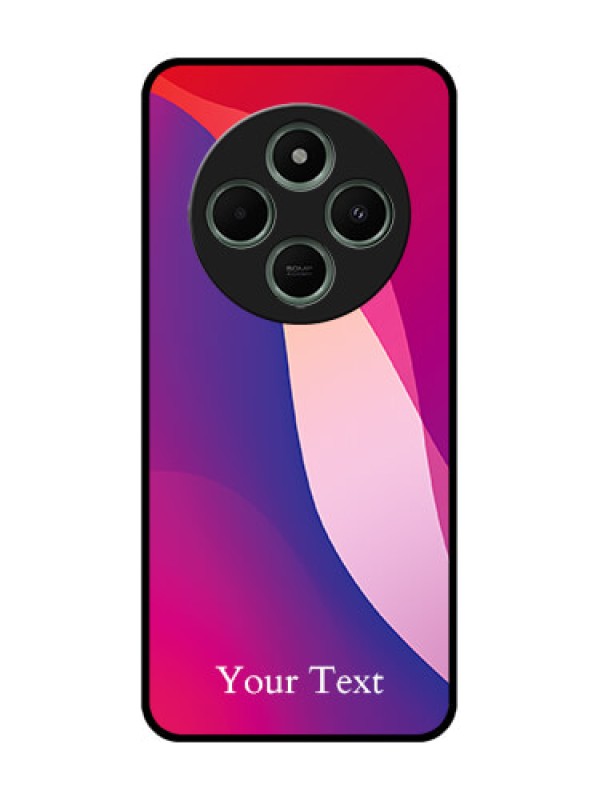 Custom redmi A4 5G Custom Glass Phone Case - Digital Abstract Overlap Design