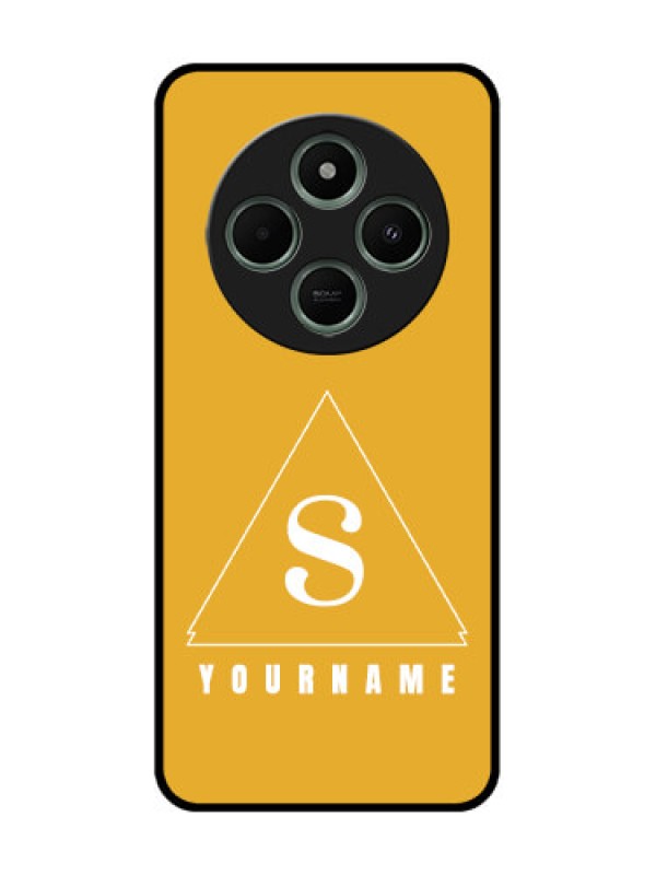 Custom redmi A4 5G Custom Glass Phone Case - Simple Triangle Design