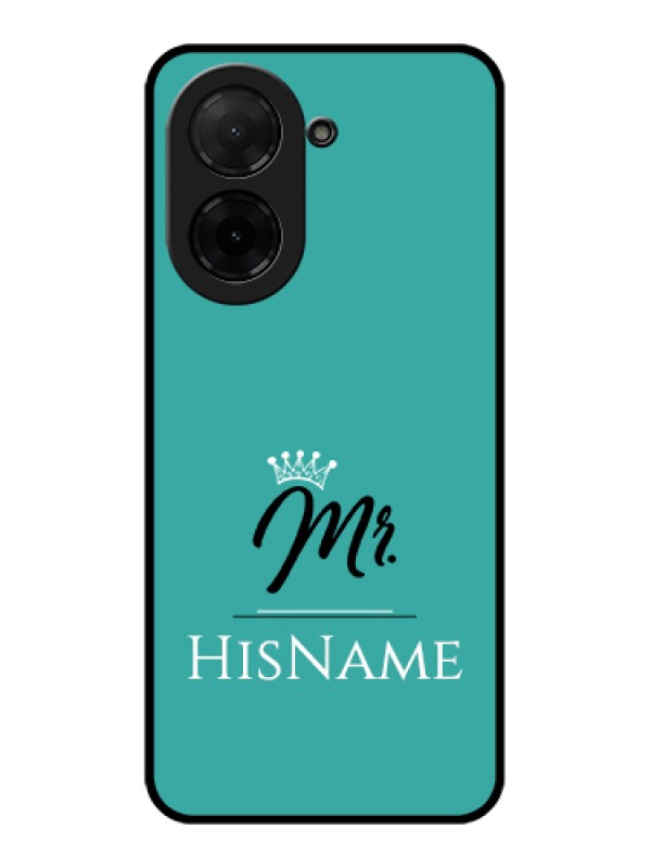 Custom Xiaomi Redmi A5 Custom Glass Phone Case - Mr With Name Design