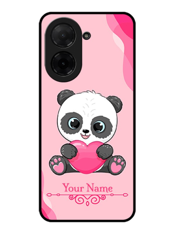 Custom Xiaomi Redmi A5 Custom Glass Phone Case - Cute Panda Design