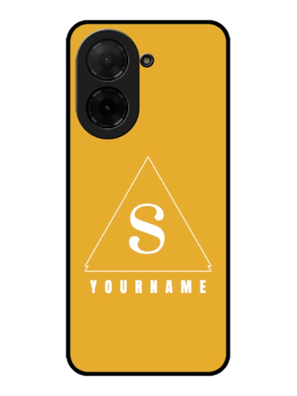 Custom Xiaomi Redmi A5 Custom Glass Phone Case - Simple Triangle Design