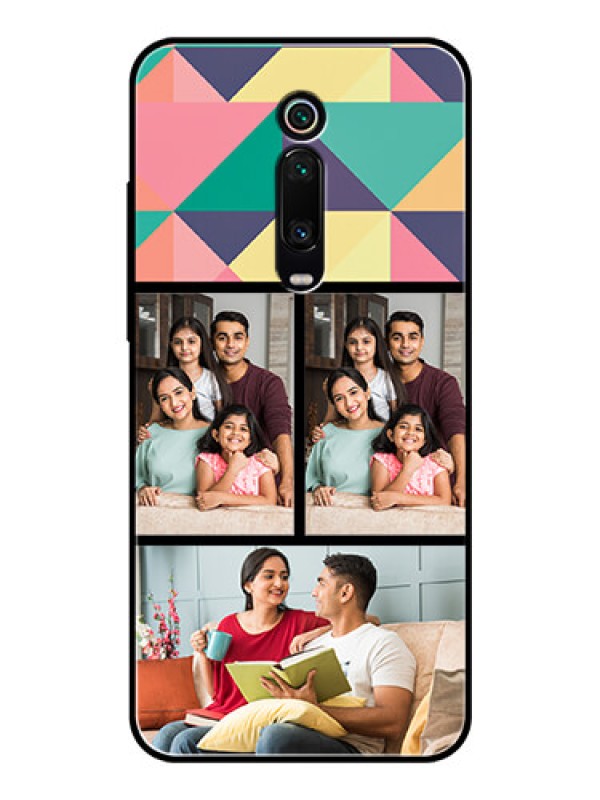 Custom Redmi K20 Pro Custom Glass Phone Case  - Bulk Pic Upload Design