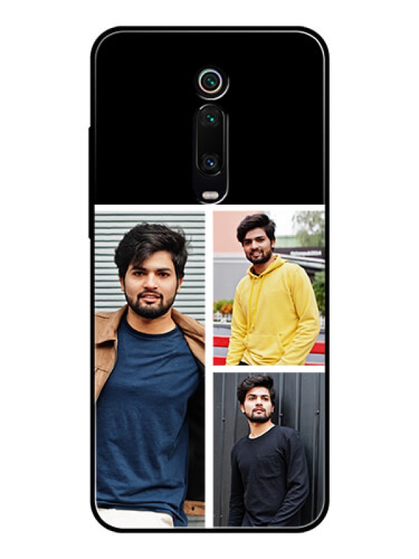 Custom Redmi K20 Pro Photo Printing on Glass Case  - Upload Multiple Picture Design