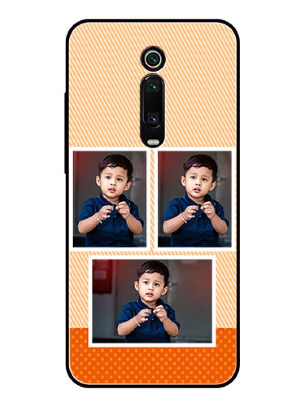 Custom Redmi K20 Photo Printing on Glass Case  - Bulk Photos Upload Design
