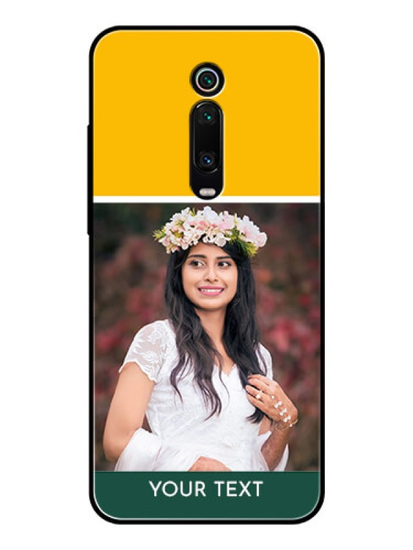 Custom Redmi K20 Photo Printing on Glass Case  - Love You Design