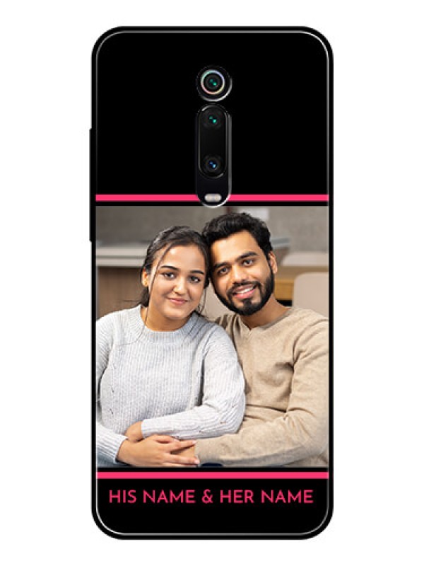 Custom Redmi K20 Custom Glass Mobile Case  - with Add Text Design