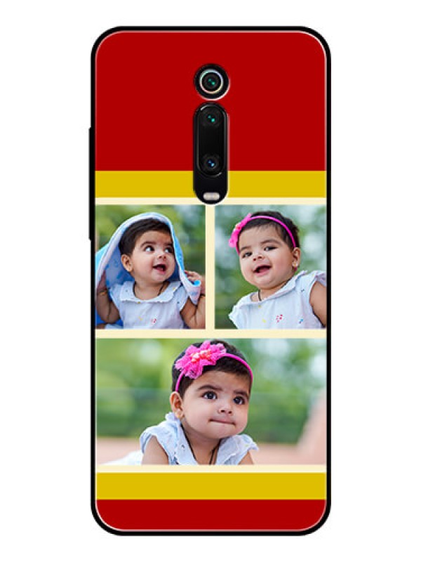 Custom Redmi K20 Custom Glass Mobile Case  - Multiple Pic Upload Design