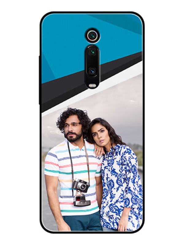 Custom Redmi K20 Photo Printing on Glass Case  - Simple Pattern Photo Upload Design