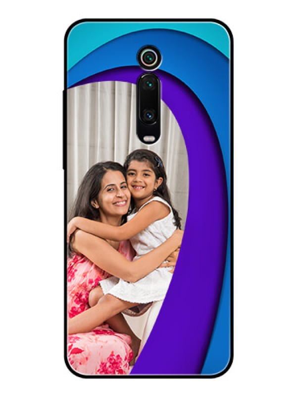 Custom Redmi K20 Photo Printing on Glass Case  - Simple Pattern Design