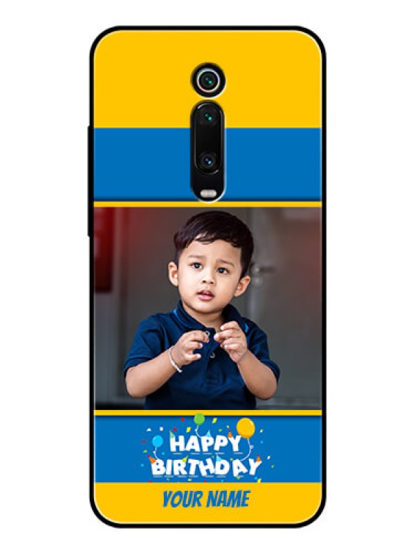 Custom Redmi K20 Custom Glass Mobile Case  - Birthday Wishes Design