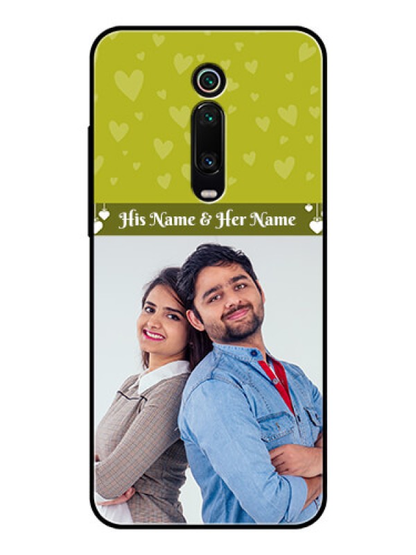 Custom Redmi K20 Custom Glass Phone Case  - You & Me Heart Design