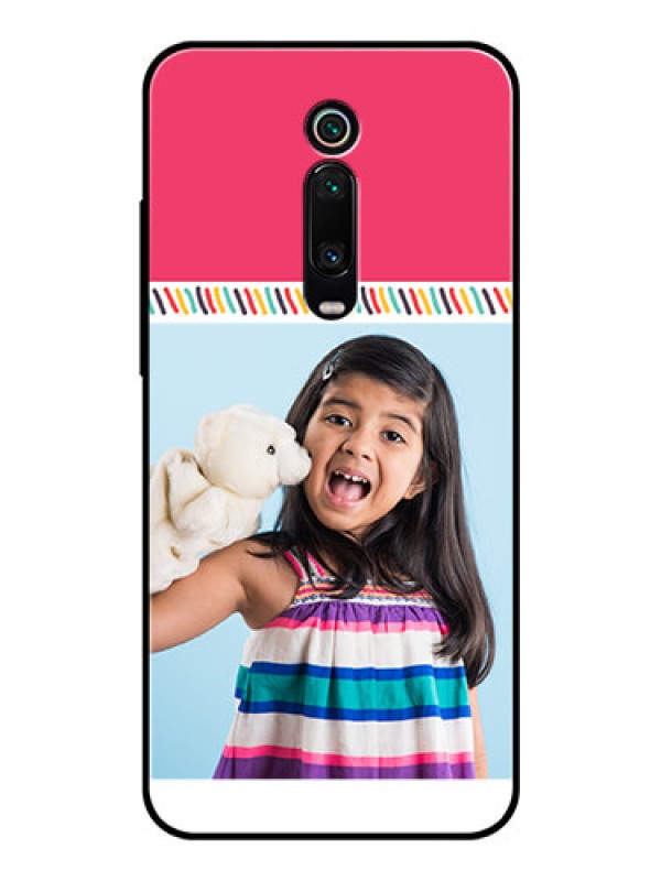 Custom Redmi K20 Personalized Glass Phone Case  - Line art design
