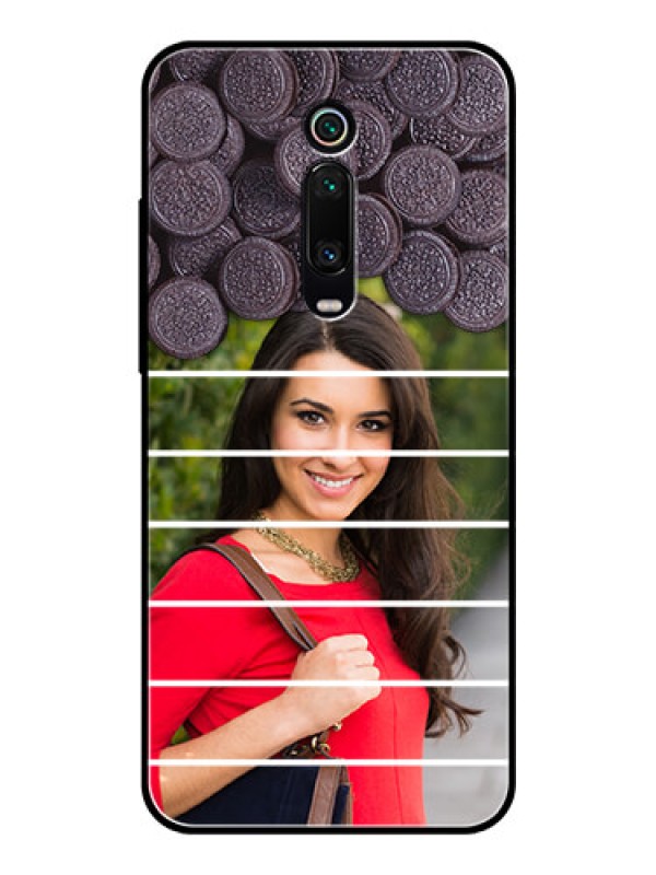 Custom Redmi K20 Custom Glass Phone Case  - with Oreo Biscuit Design