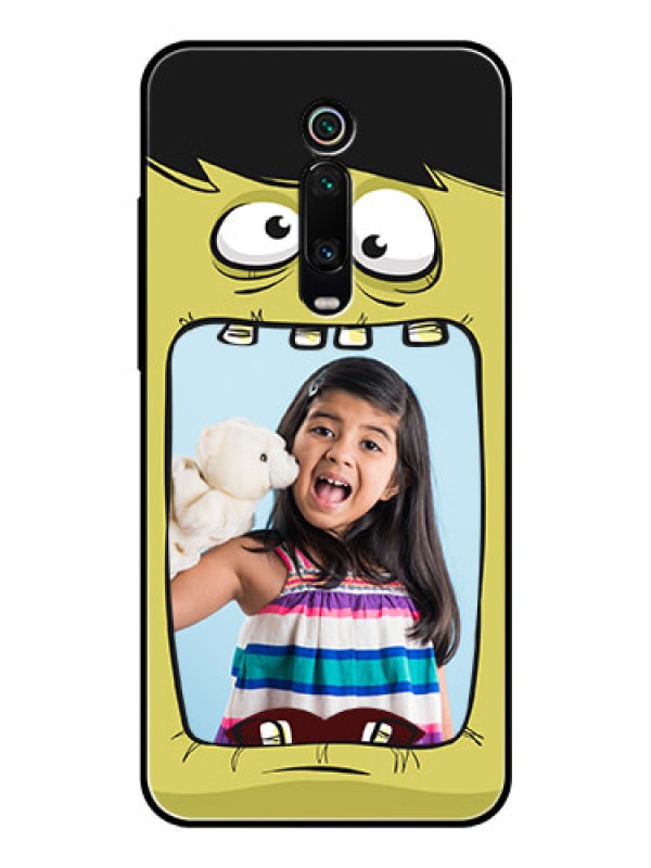 Custom Redmi K20 Personalized Glass Phone Case  - Cartoon monster back case Design