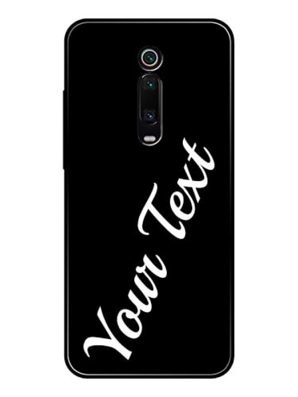 Custom Redmi K20 Custom Glass Mobile Cover with Your Name