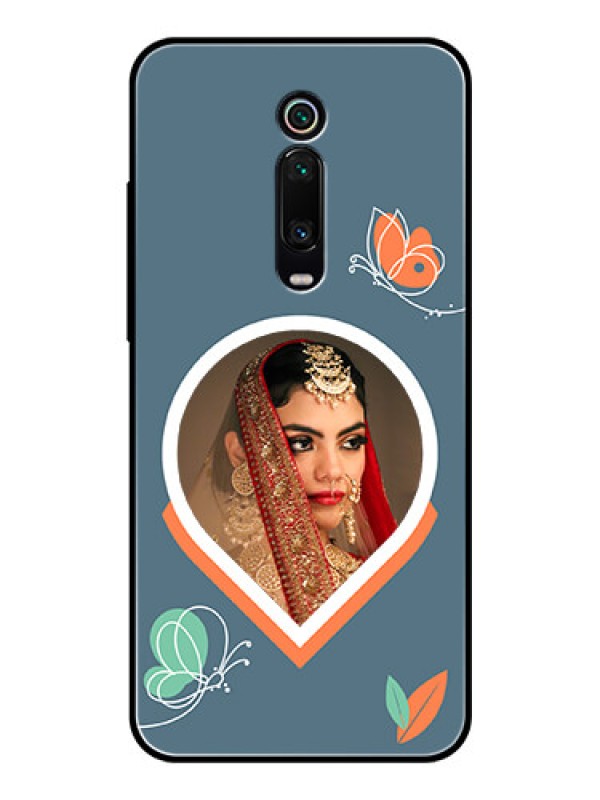 Custom Xiaomi Redmi K20 Custom Glass Mobile Case - Droplet Butterflies Design