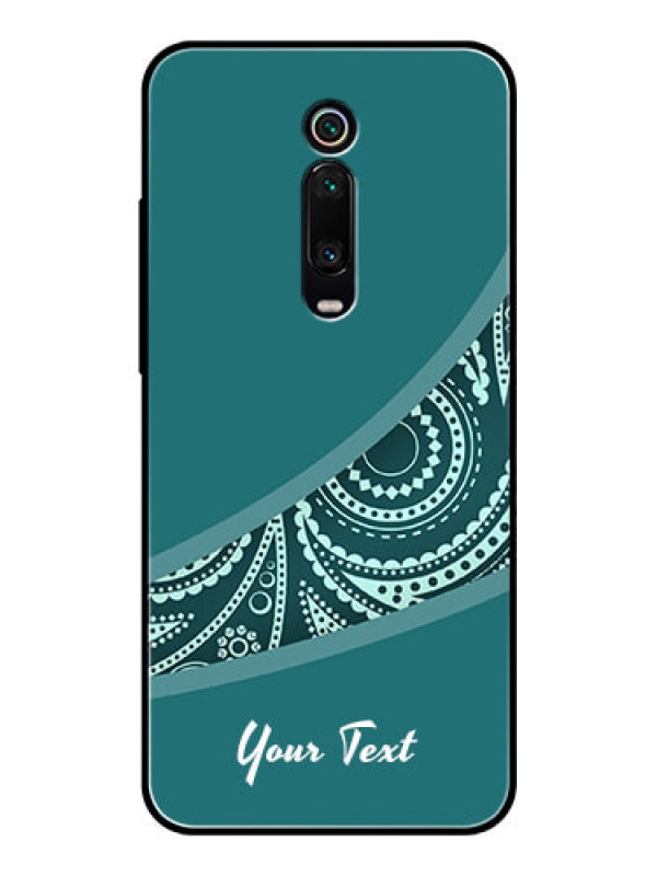 Custom Xiaomi Redmi K20 Photo Printing on Glass Case - semi visible floral Design