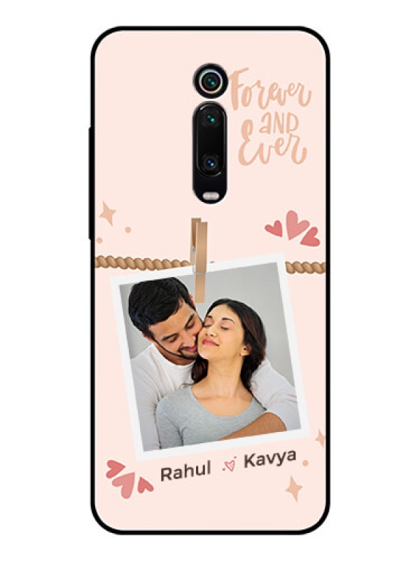 Custom Xiaomi Redmi K20 Custom Glass Phone Case - Forever and ever love Design