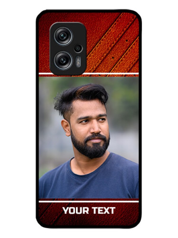 Custom Redmi K50i 5G Personalized Glass Phone Case - Leather Phone Case Design
