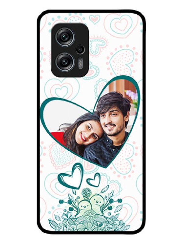 Custom Redmi K50i 5G Photo Printing on Glass Case - Premium Couple Design
