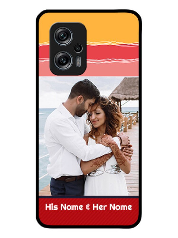 Custom Redmi K50i 5G Custom Glass Mobile Case - Colorful Case Design
