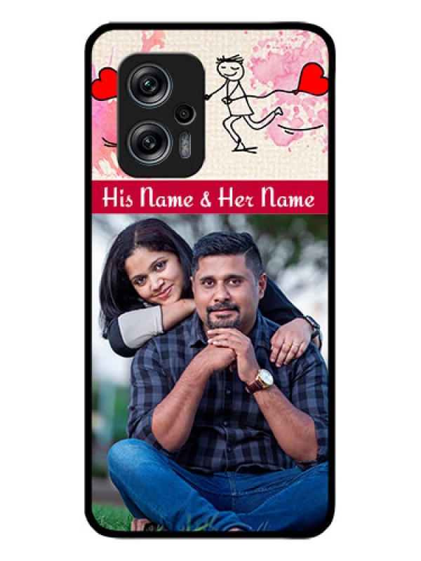 Custom Redmi K50i 5G Photo Printing on Glass Case - You and Me Case Design